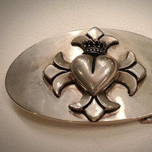 King Baby Chosen Crowned Heart Gothic Cross alloy belt buckle